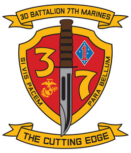 3rd Bn 7th Marines Sticker