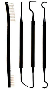 4 Piece Cleaning Picks and Brush Set