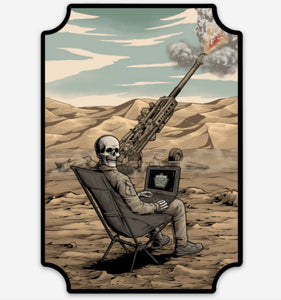 Heavily Suppressed AFATDS Death Sticker