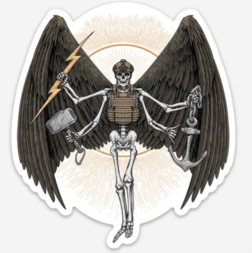 Heavily Suppressed Angel Of Death Sticker