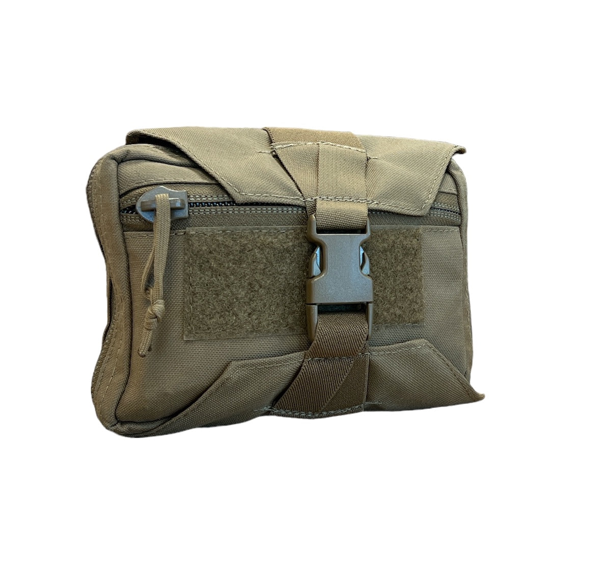 Quick release pouch buckle coyote