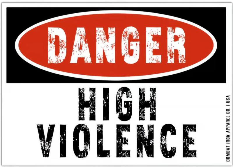 Combat Iron Apparel Danger High Violence Decal