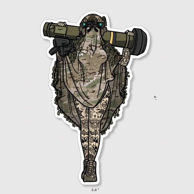 Goons Up Boo Javelin Multicam Sticker