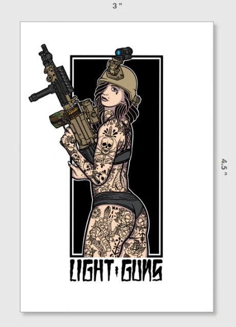 Goons Up Light guns Pin Up Sticker