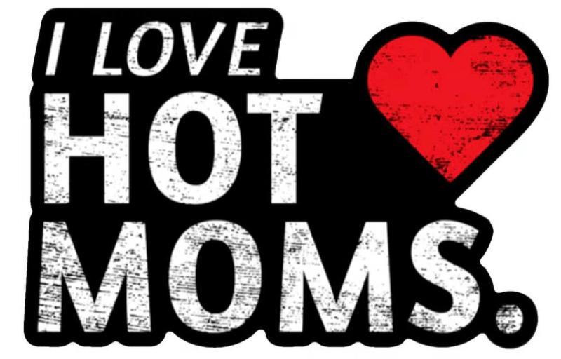 Combat Iron Apparel I Love Hot Moms Sticker