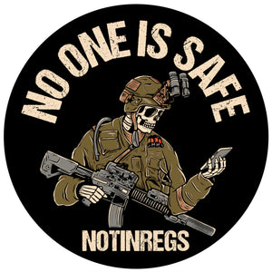 NotinRegs No One is Safe Sticker