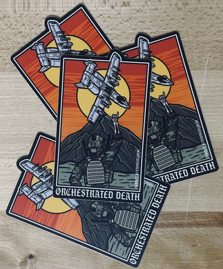 Direct Action Apparel Orchestrated Death Sticker