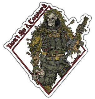 Phaseline Co. Don't Be a Coward Sticker – BDS Tactical Gear