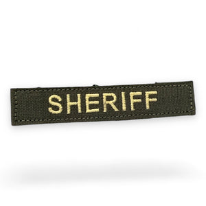 1" Sheriff Identifier with hook sewn on back