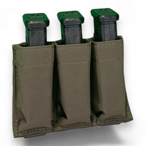 Slick Triple Pistol Mag Pouch With Kydex