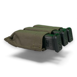 Slick Triple Pistol Mag Pouch With Kydex