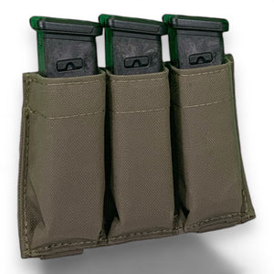 Slick Triple Pistol Mag Pouch With Kydex