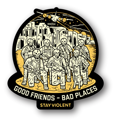 Stay Violent Syrian Nights GFBP Sticker