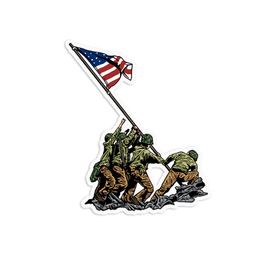 Stay Violent Victory on Mount Suribachi Sticker